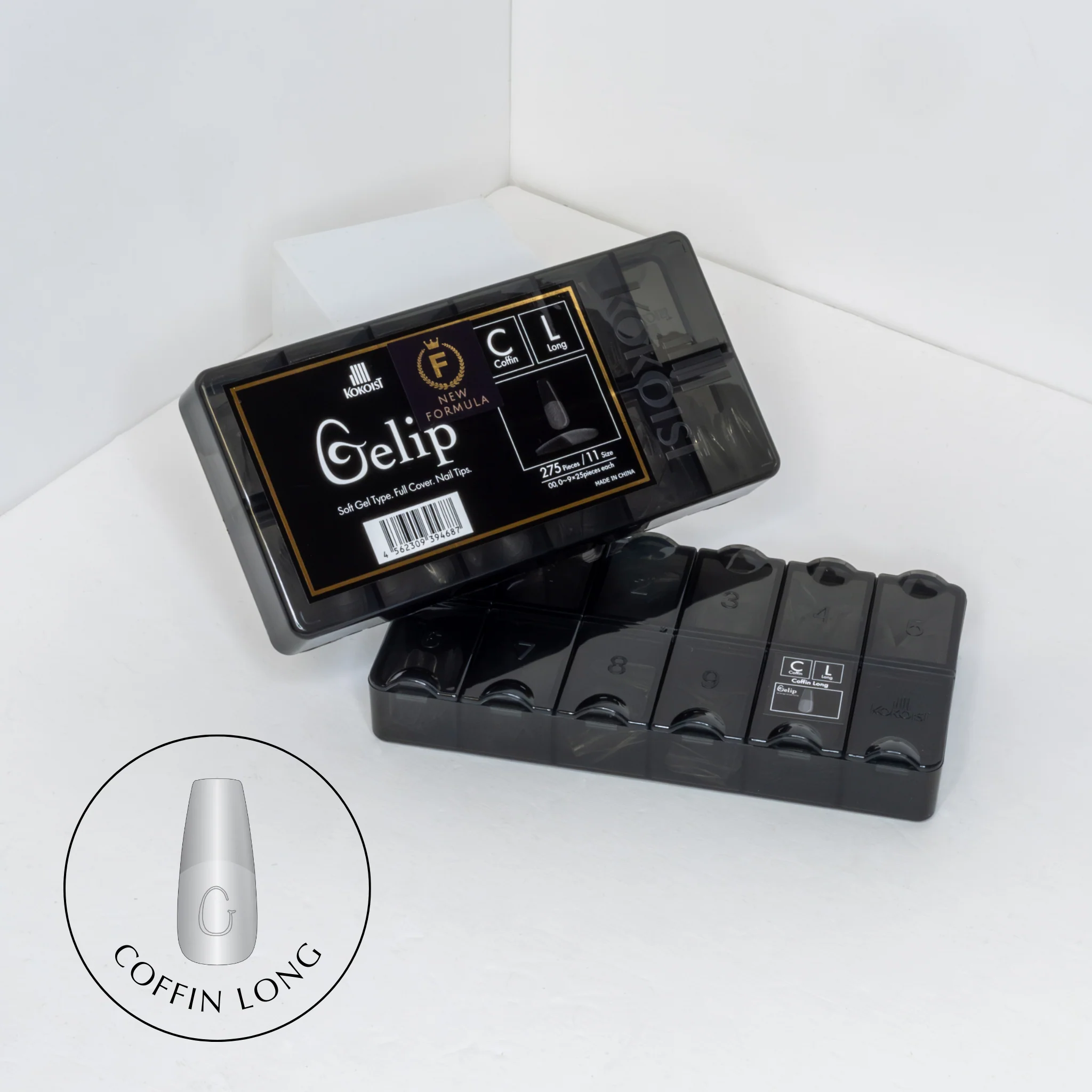 Coffin Long Gelip Extensions (275 pcs.)