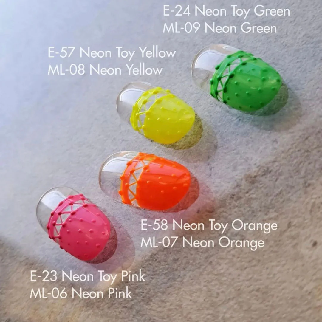 ML-07 Markers Line Non Wipe Color Gel Neon Orange - Image 4