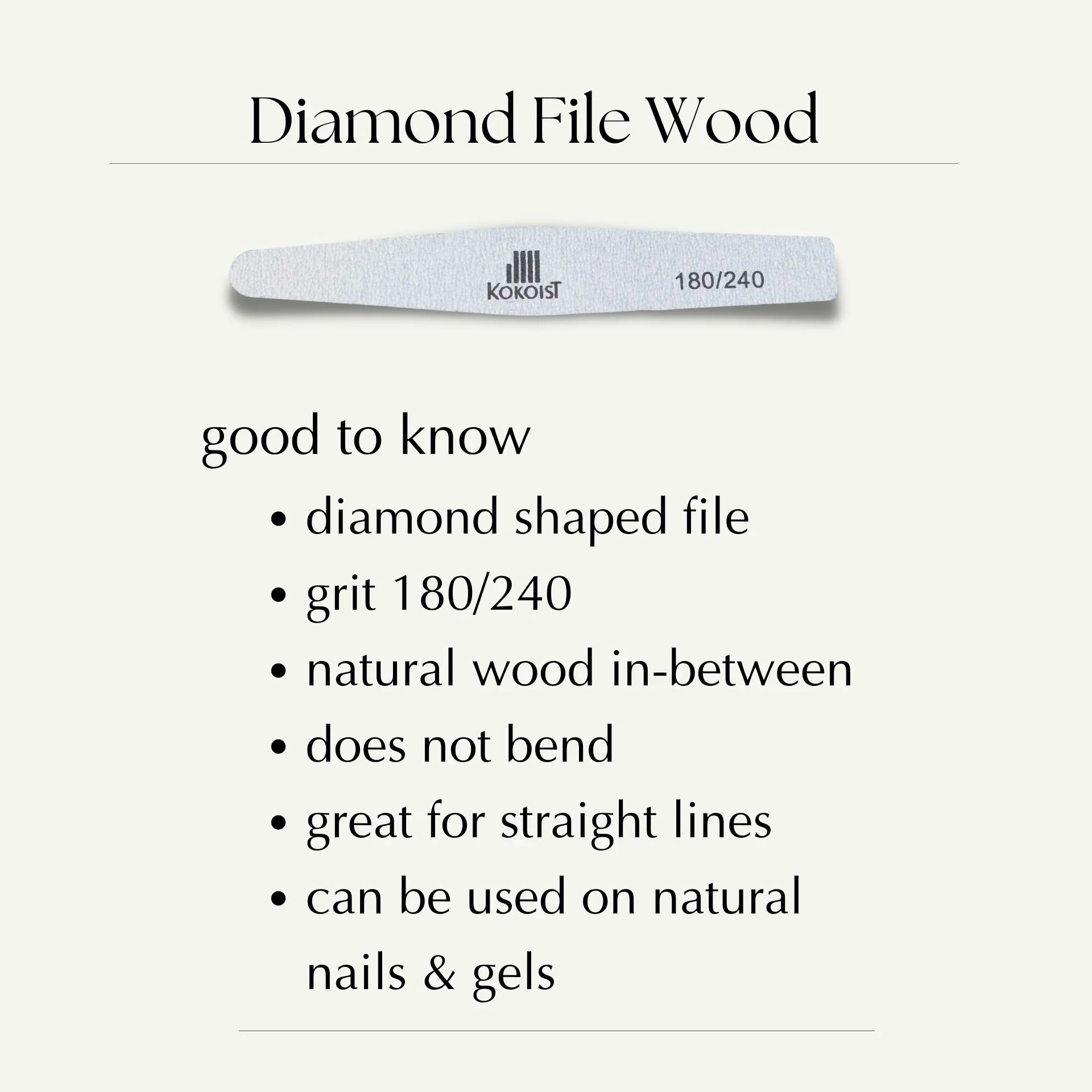 Diamond File Wood 180/240 - Image 2