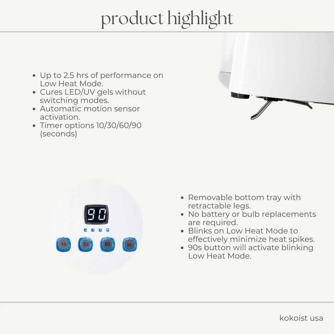 LE BLANC Hybrid LED/UV Cordless Light - Image 2