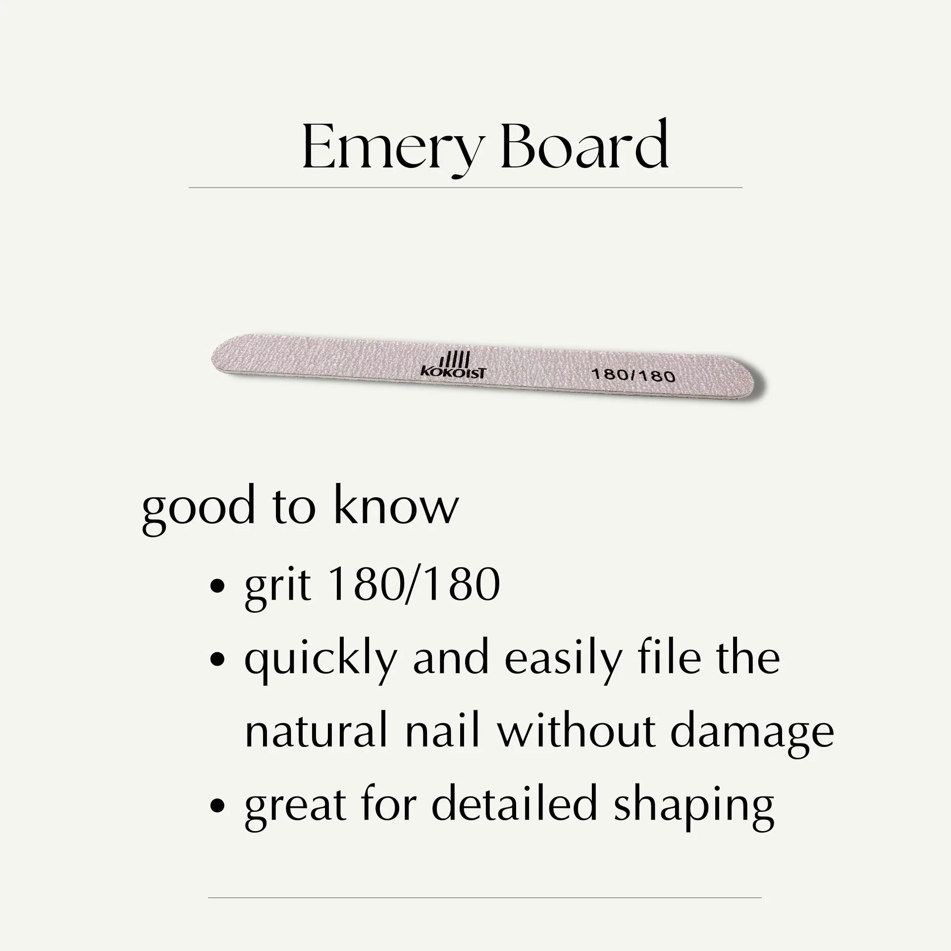 Pack of 10 Emery Board 180/180 - Image 2