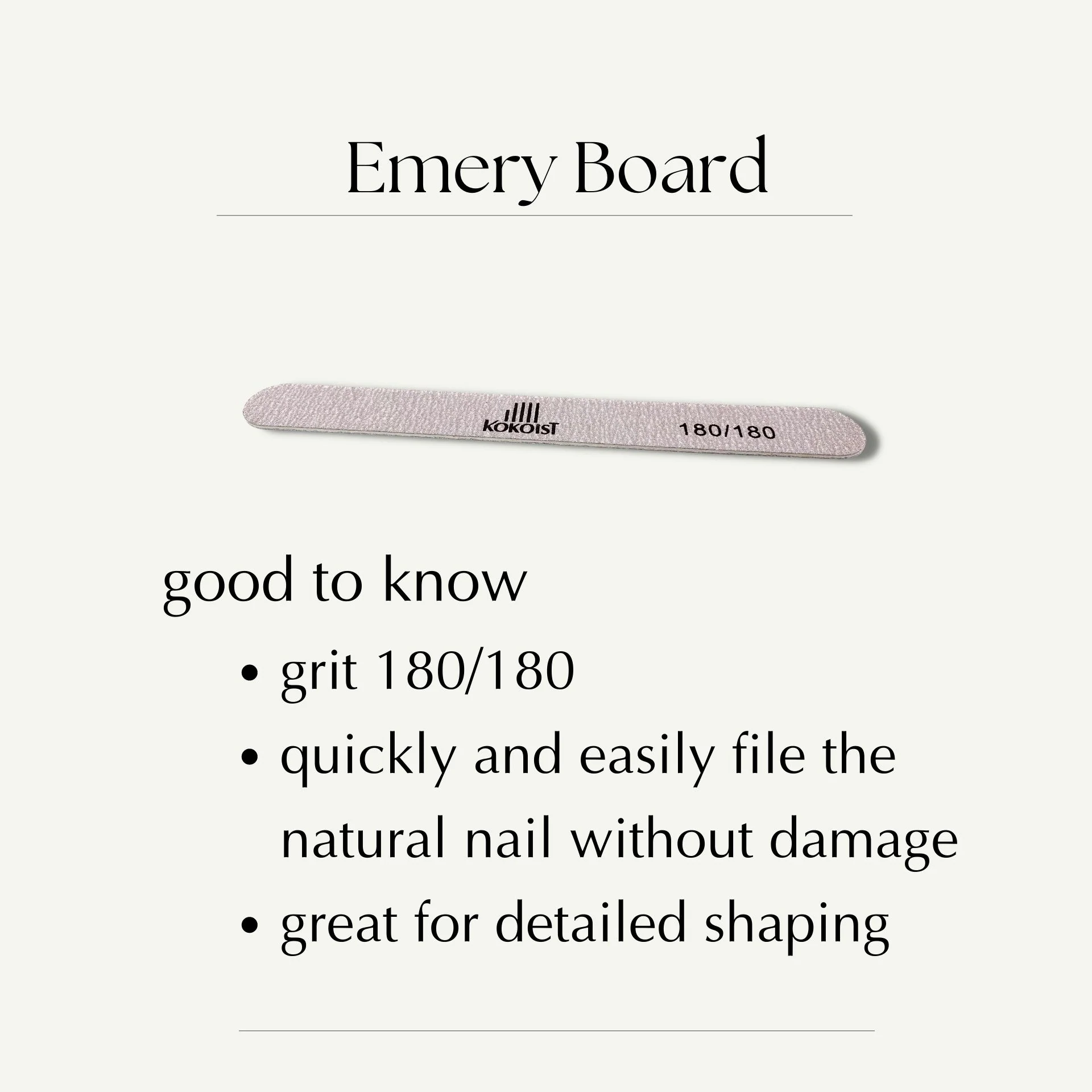 Pack of 50 Emery Board 180/180 - Image 2