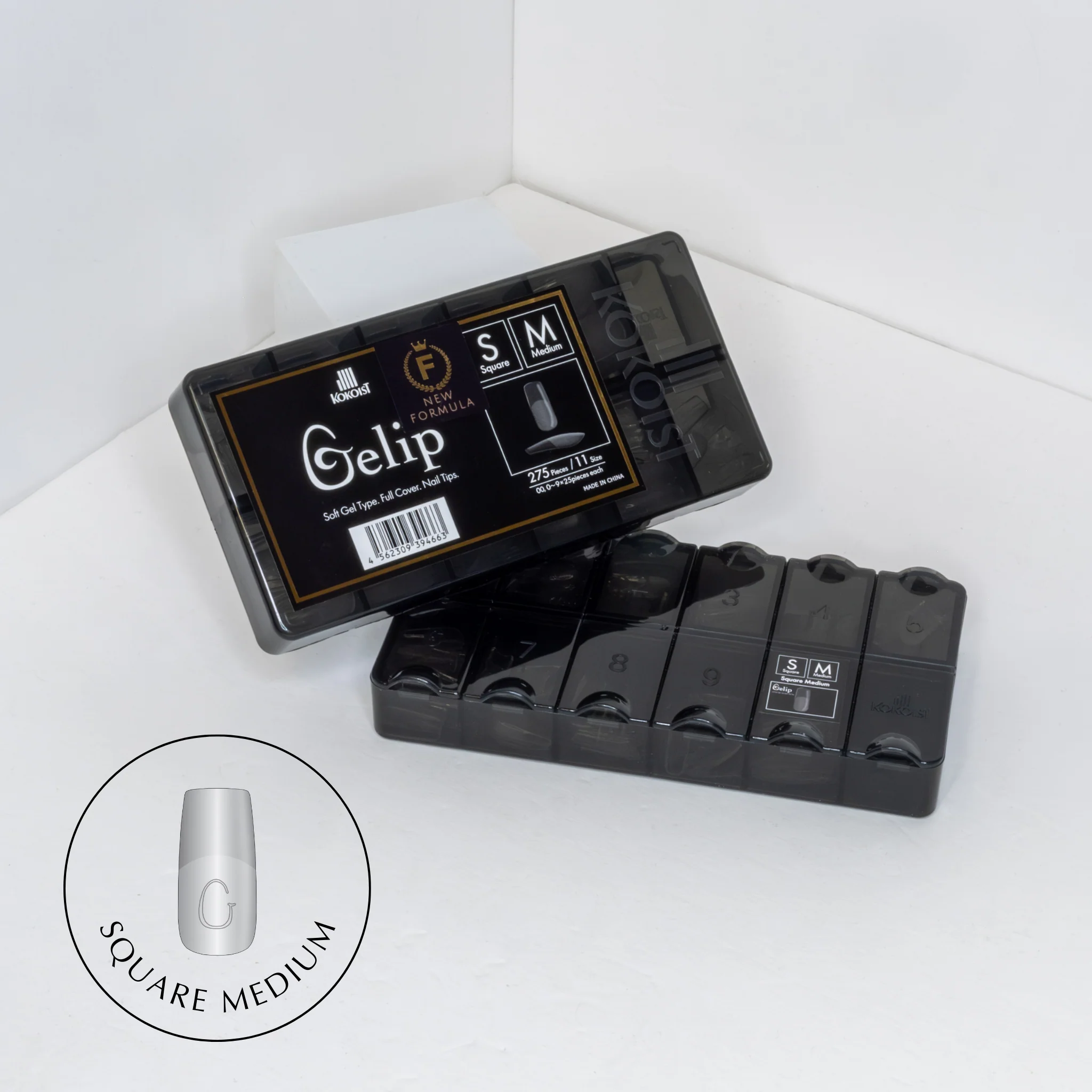 Square Medium Gelip Extensions (275 pcs.)