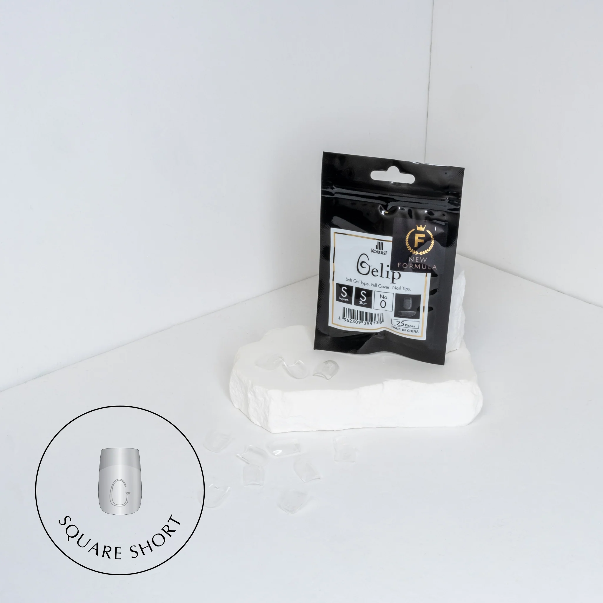 Square Short Gelip Refill Pack (25 pcs.)