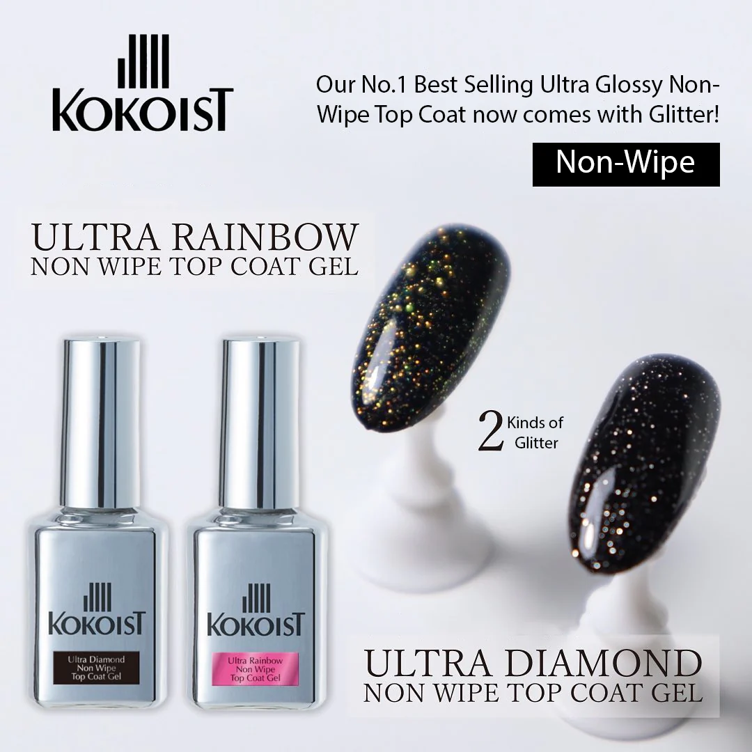 Ultra Diamond Non Wipe Top Coat Gel 15ml - Image 2