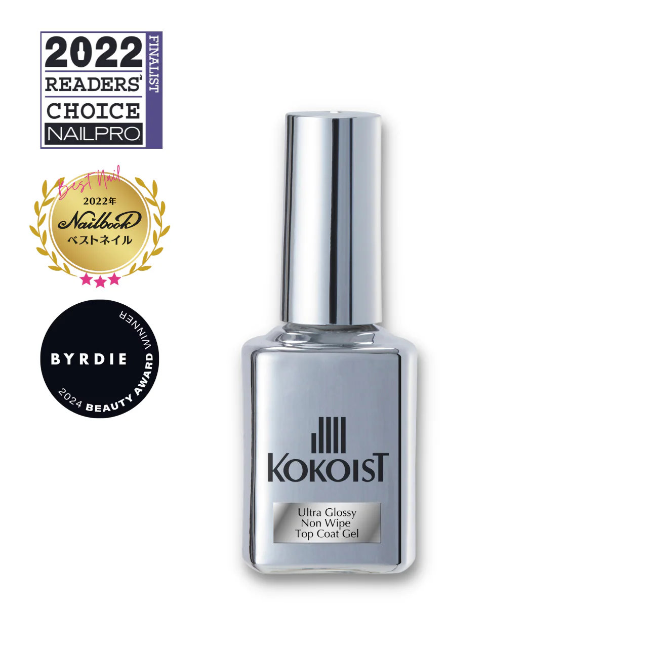 Ultra Glossy Non Wipe Top Coat Gel 15ml - Image 2